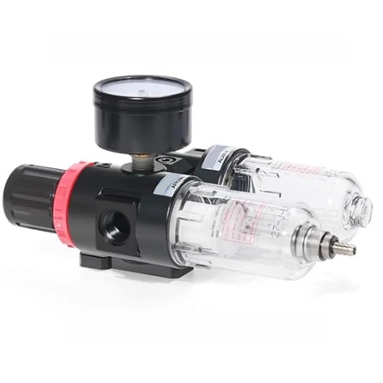 Combinazione regolatore filtro aria compressa 1/4 pollice NPT AFC20002T Separatore di scarico acqua/olio - Manometro (0-140 Psi) 1 pezzo