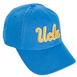 Desert Cactus UCLA Baseball Hat University of California Los Angeles Bruins Brimmed Embroidered Hats Cap Adjustable Cloth Strap Adult (Style B1) Blue