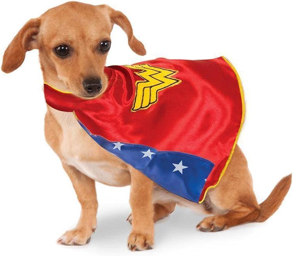 DC Comics: Wonder Woman Pet Costume for For Dogs or Cats by Rubies, Small