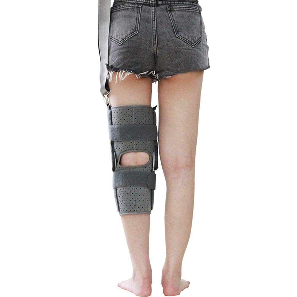 Bisagras Rodillera ortopedica - Estabilizador Tibial Abierto Ajustable para traumatismo Deportivo, esguince, Artritis, desgarro de menisco, lesión del ligamento,S