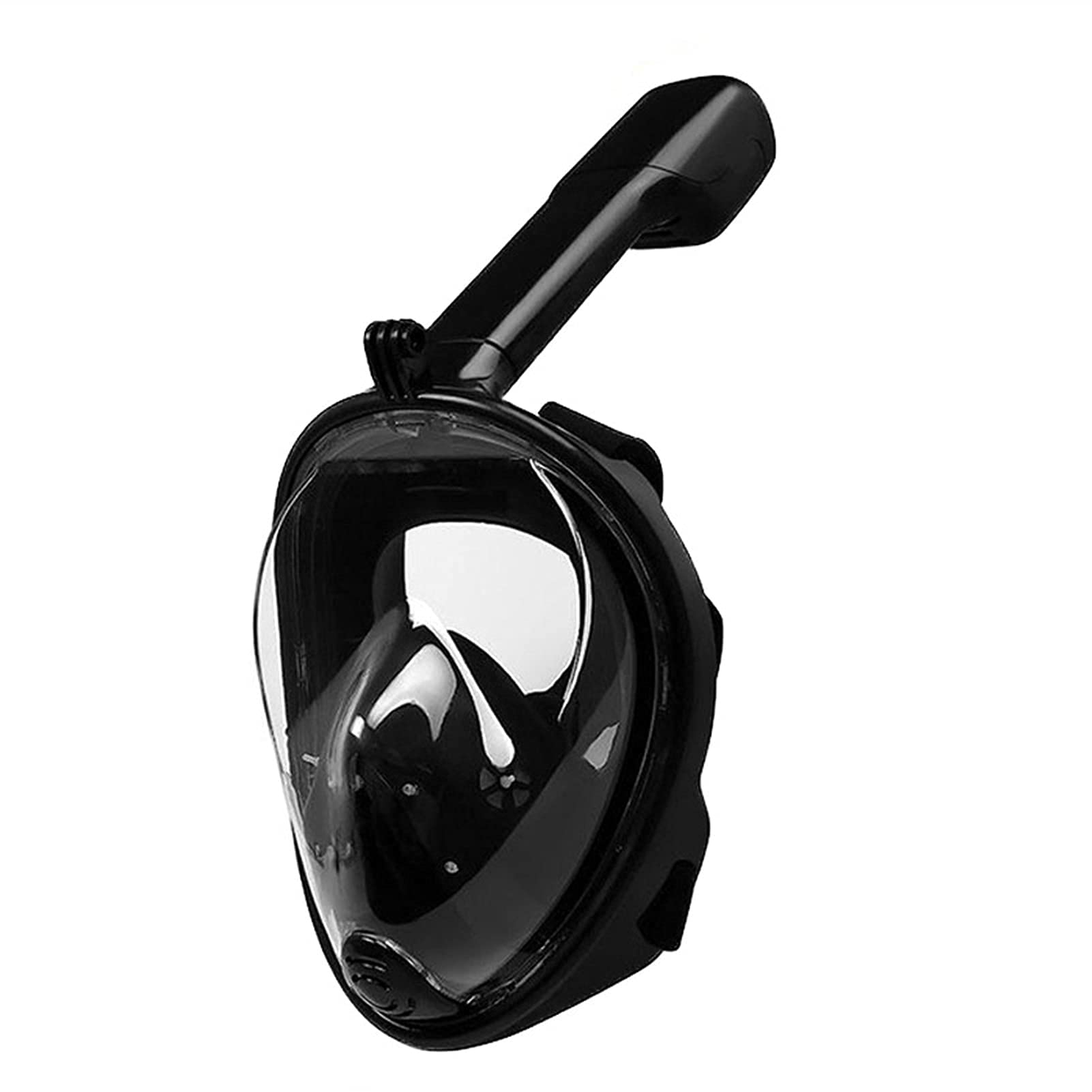 Masque De Plongée, Masque De Plongée Intégral Antibuée, Masque De Chasse sous-Marine, Lunettes D'Entraînement, Vue Panoramique Large, Noir/M, Noir/M