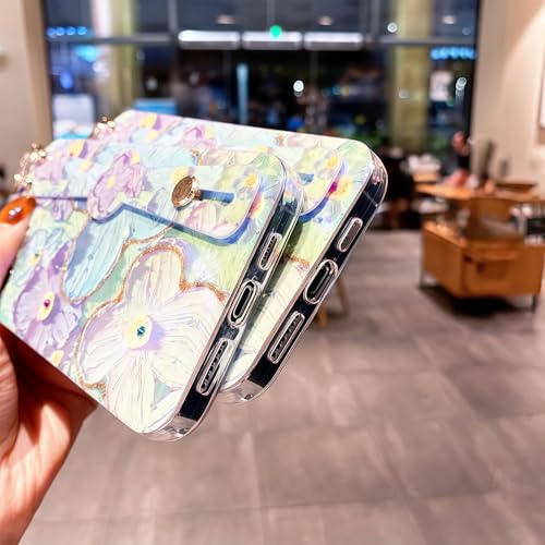 Coque iPhone 15 anti-chute avec boucle réglable contre les risques de casse