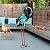 Chisheen Crane Garden Statues, Metal Garden Crane Outdoor, Blue Heron Sculpture Metal Yard Art, Large Garden Heron Decoy, Bird Statues, Lawn Ornaments for Backyard Pond Patio Porch Outside Decorations