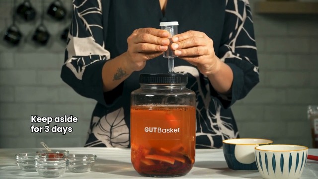 Jars マカロン キャニスター Eggplant 2個 Gutbasket Kanji Jar Kit 2L Glass Fermentation Jar with Airlock