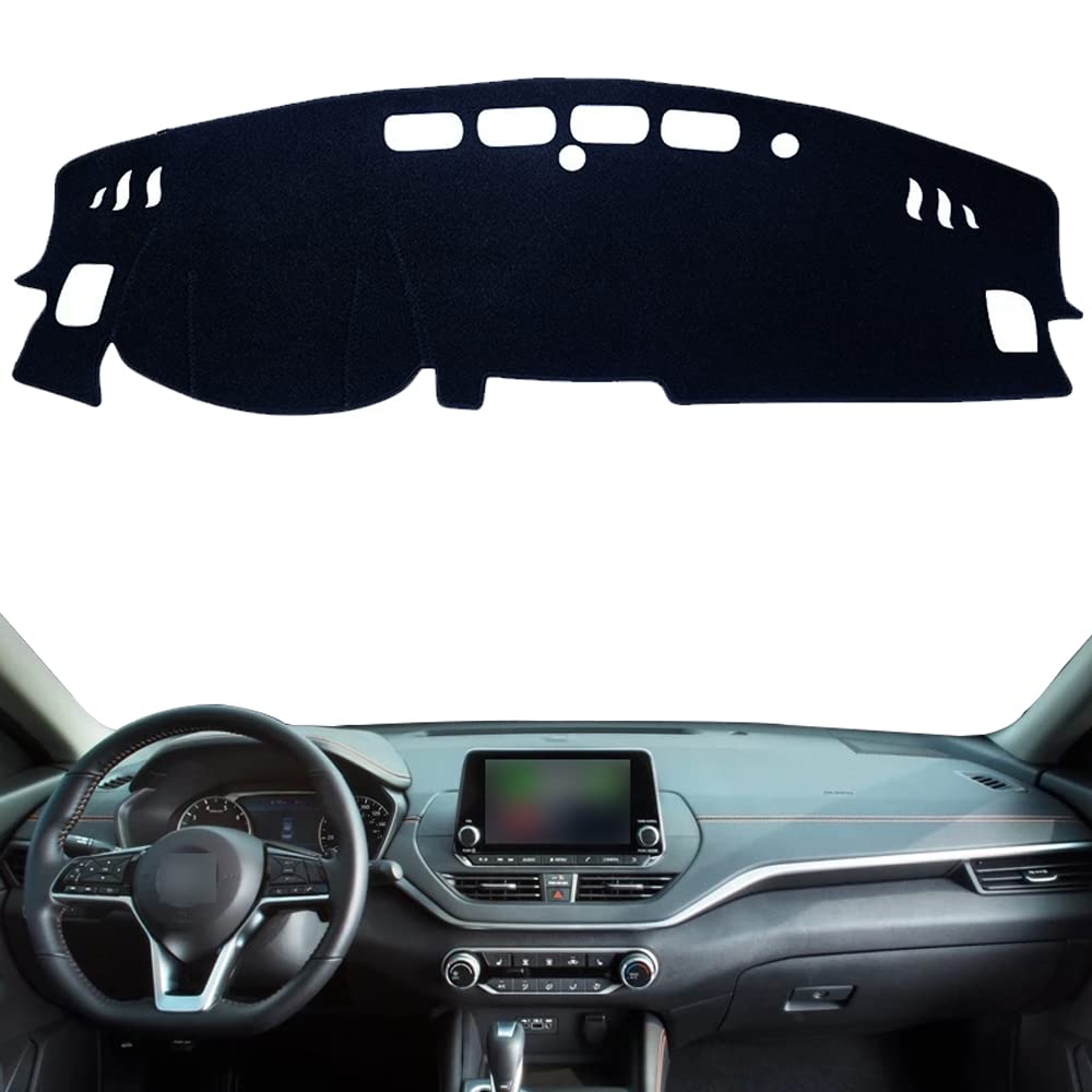 JMOYUE Flannel Dashboard Dash Cover Nonslip Car Dash Board Mat Compatible with Nissan Altima L34 2019 2020