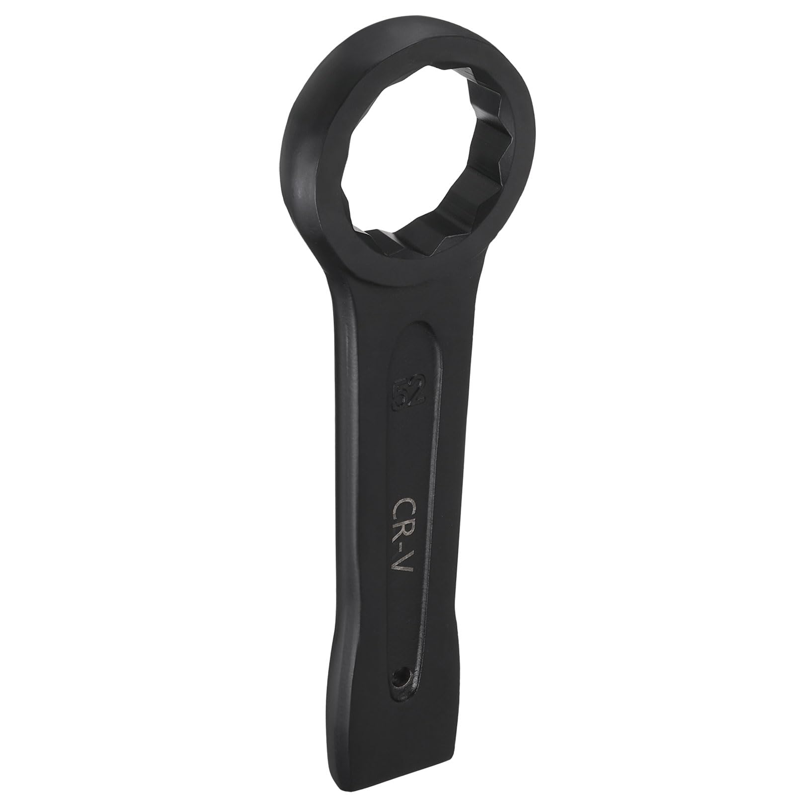 sourcing map Chiave ad anello da 52 mm in acciaio CR-V metrico a 12 punti, chiave a testa singola per vernice da forno, strumento manuale per riparazioni meccaniche automobilistiche