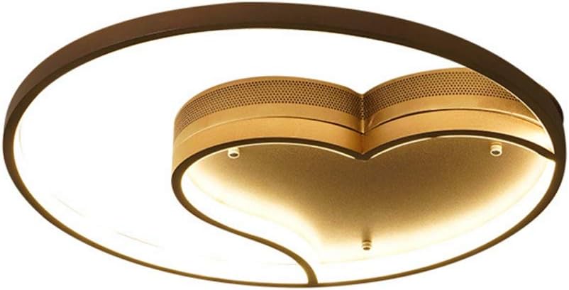 Morden LED Ceiling Lamp Dimmable with Remote Control Adjustable Luminous Ring Circle Metal and Acrylic Living Room Kitchen Bedroom Dining Office Indoor Lighting Ø40*6CM 32W 2240LM