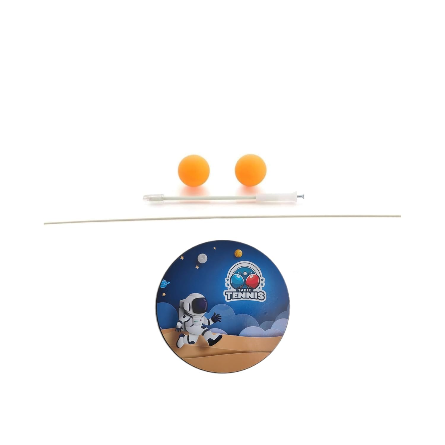 Table Tennis Trainer Toys for Kids & Adults | Rebound Rackets and Balls Base Training Practice Set | Outdoor Indoor Games for Boys & Girls (Blue) 1