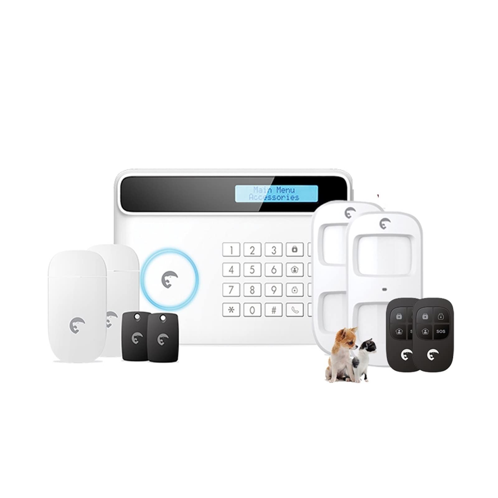 Kit Allarme Casa, Wifi App Controlla il di sicurezza della casa GSM SIM Scheda+ di allarme wifi s4 plus