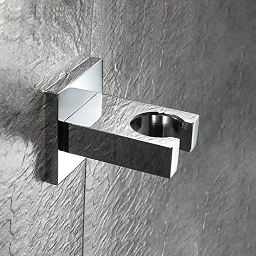 Support de pommeau de douche chromé pour rénover une cabine de douche moderne