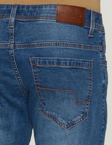 Image of Peter England Men Mid Rise Premium Skinny Fit Stretchable Jeans