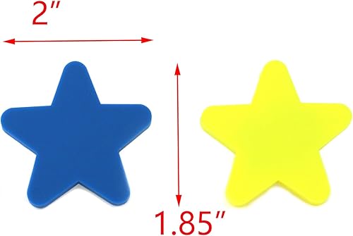Miniatura 3 de T Tulead Perillas de gabinete con forma de estrella, pomos de goma suave para muebles, pomos de cajón de dibujos animados, 4 unidades (azul +