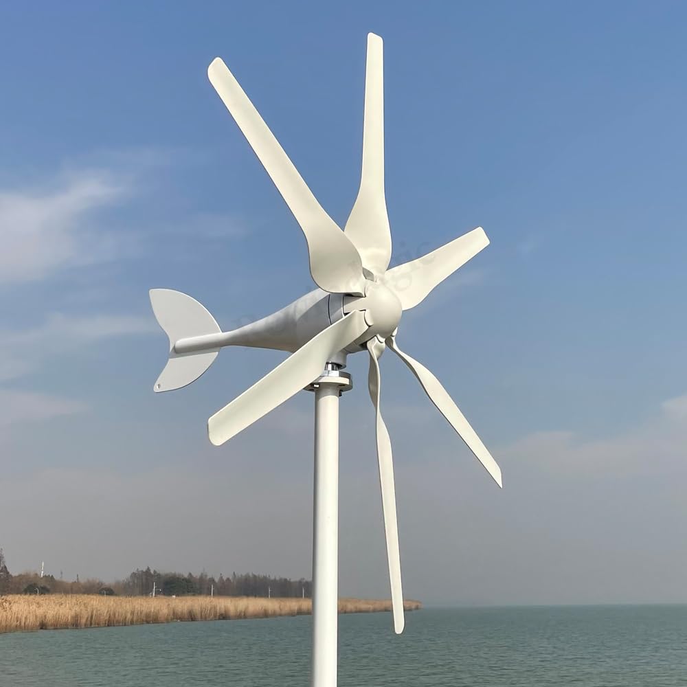 Aerogenerador Genérico De 800 W con Controlador Mppt, 24 V Cc, Pequeño Generador Eólico para Caravanas, Yates, Uso Doméstico Y Agrícola.