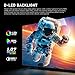 XUW 55inch UHD 4K Smart TV, D-LED backlight Television, Borderless Design,HDMI USB DVB-T2/S2 RJ45 Interface, large screen for living room, bedroom, home entertainment - black