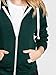 Urban Look Womens Active Long Sleeve Fleece Zip Up Hoodie (X-Large, Hunter Green)