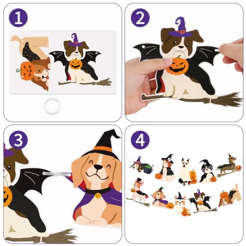 Image of Halloween Dog Banner Party Decorations for Pet Halloween Birthday Party