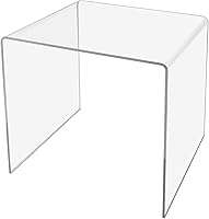 Vista 34 de Marketing Holders Soporte de exhibición de acrílico cuadrado transparente de 8 pulgadas para encimera de plexiglás decorativo, sin plataforma