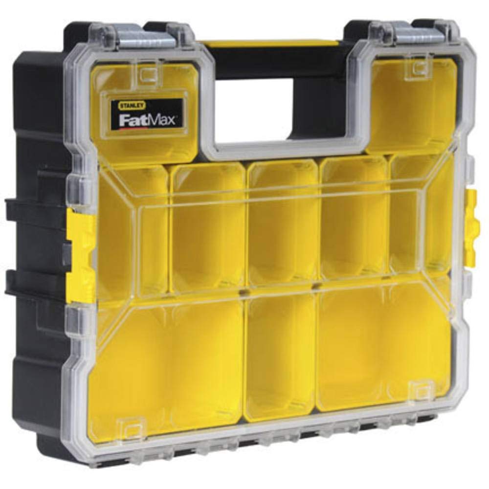 STANLEY FATMAX 10-Compartment Deep Organizer with Metal Latches, 1-97-518