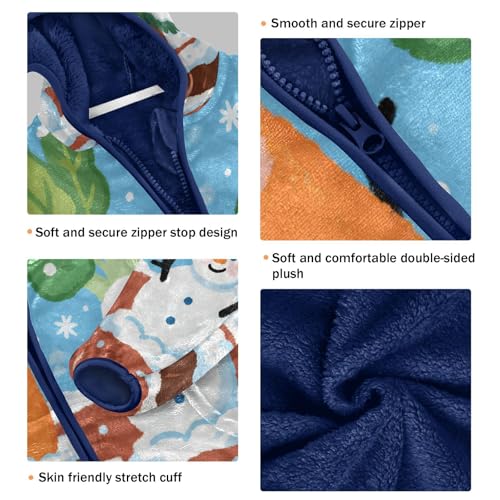 Winter Vegetables in Festive Toddler Fleece Jacket Girl Boys Hooded Fleece Jacket Coat Warm Outwear Zip-up 3-10T3