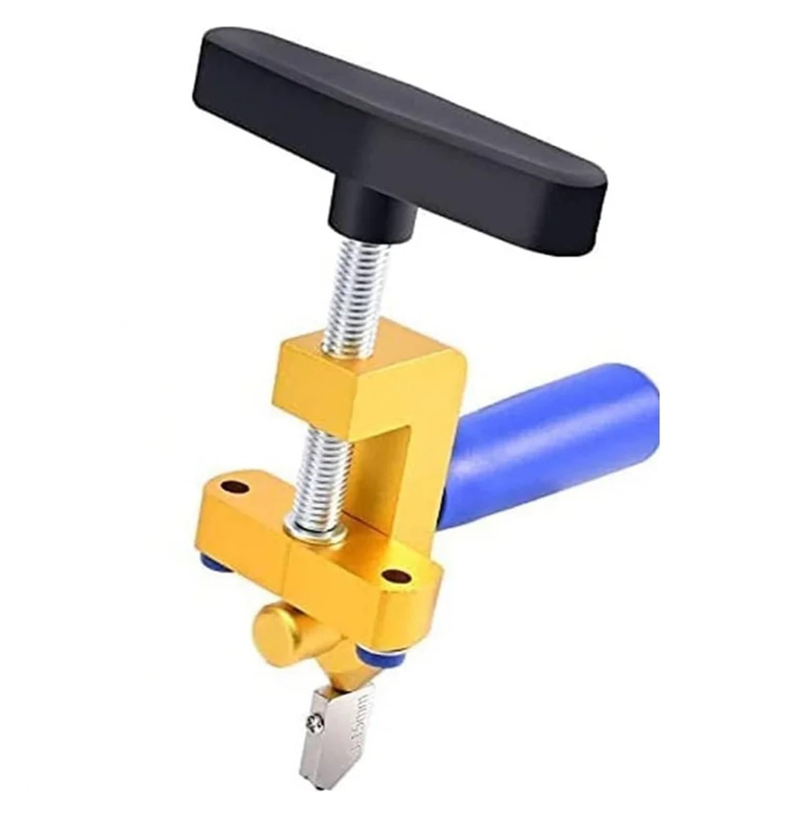 Tile Cutters, 2 in 1 Tile Cutter and Glass Manual Scoring Tool for Ceramic Cutting for Cutting and Grinding(Gold)