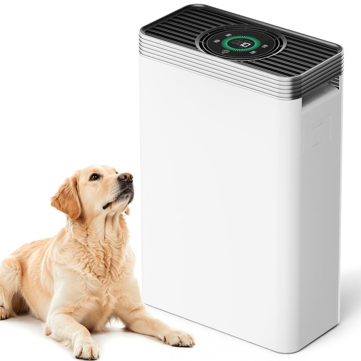 VUSIGN Air Purifier for Home Pets up to 1110 ft CADR 143 CFM H13 HEPA Filter Air Quality
