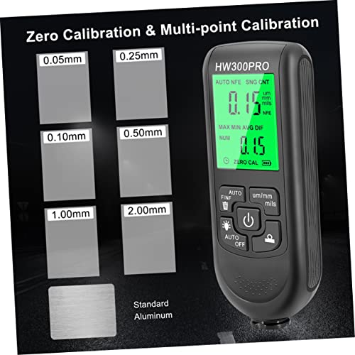 Medidor de espesor de pintura automotriz LIFKOME, calibrador digital para recubrimientos (0-2000 μm) miniatura 5