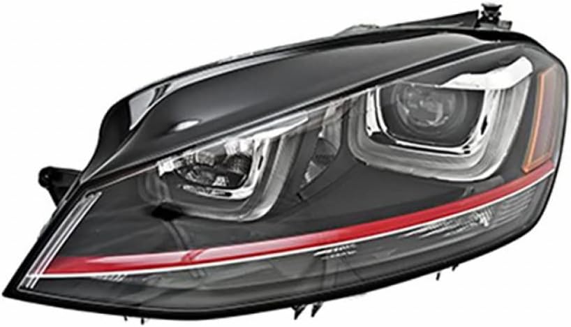 KarParts360 For Volkswagen Golf GTI 2015 2016 2017 Headlight Driver Side | Bi-HID | With LED Type | With Adaptive Front Light System Control | Replacement For VW2518117 | 5GM941753A