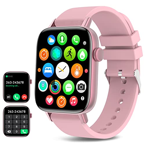 Smart Watch for Women (Answer/Make Calls) Compatible with iPhone/Android Phones - 1.9" HD Screen Fitness Tracker : Heart Rate/Sleep Monitor/Pedometer/Calories, Multiple Sports Tracker Watch Waterproof