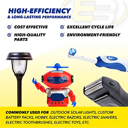 Batería Recargable Exell 2X 2/3AA NiMH 700mAh 1.2V miniatura 7