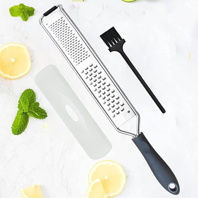 Rallador manual de acero inoxidable con mango ergonómico miniatura 1