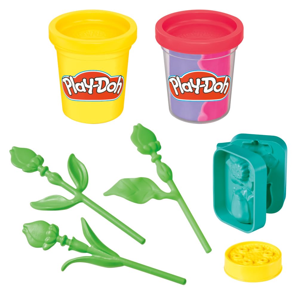 Zabawka z kwiatami Play-Doh Tulipany i żonkile, zestaw do zabaw plastycznych dla dzieci, prezenty dla dzieci w wieku od 3 lat
