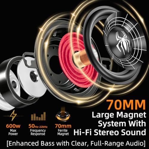 Image of 3.5 Inch Speakers, 600W 4 Ohm 3.5 In Speaker Car Audio Aluminum Cone Woofer