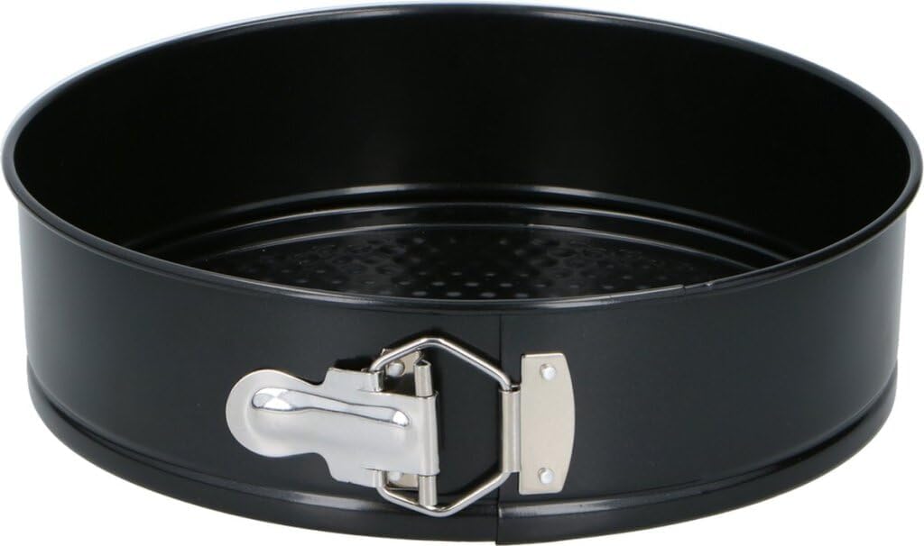 alpina Springform Cake Tin with Base 24 x 7 cm Steel Black