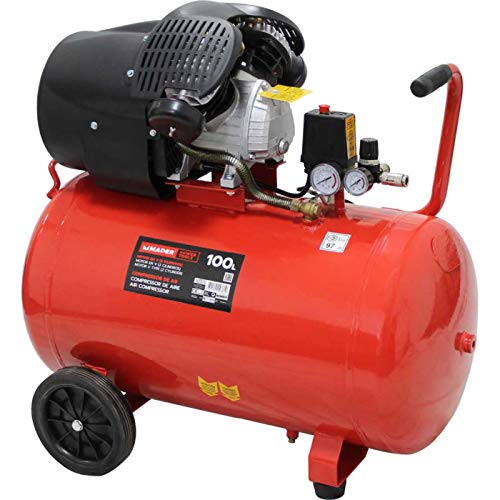 Mader Compressor de Aire Monofásico 100 L, Portable