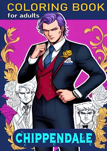  Chippendale coloring book for adults: 50 A4 illustrations for adults - relaxation coloring - anti-stress - for women