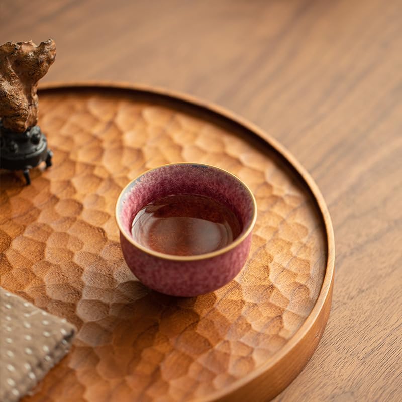 Tea Cup Kiln-Changed Crystallized Teacup, Ceramic Set, Chinese Style Host, Guest Soaking Container