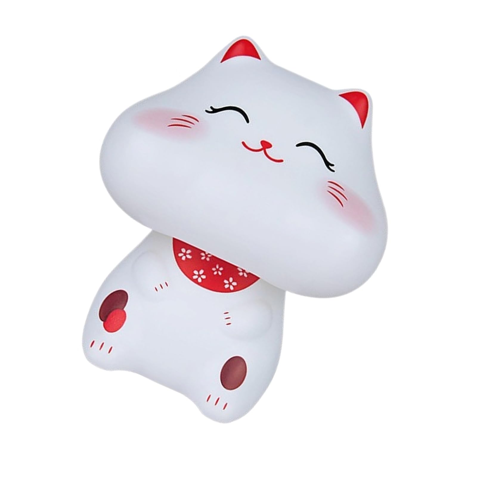 Lerpwige Smiling Successful Puss Statue Indoor Feng Shui Decoration Utilizing Sustainable Polystyrene Substance Noise Complimentary Solar Puss Statue