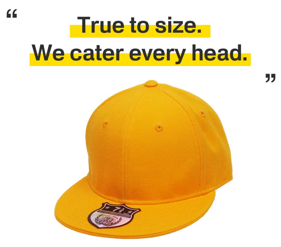 Image of KBETHOS Original 6 Panel Flat Brim True-Fit Fitted Cap