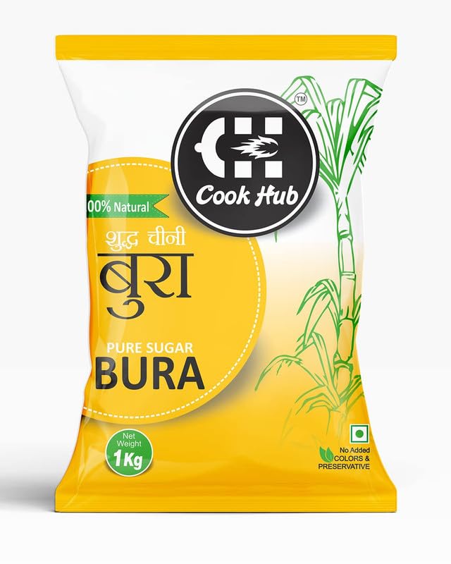 COOK HUB Organic Natural Bura Sugar - 1000 gm I Less Calories Sweetener White Bura sugar powder Confectioners Sugar (B0DGTXCPFT) Amazon Price History, Amazon Price Tracker