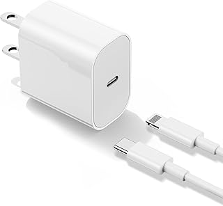 Apple MFi Certified iPhone Fast Charger, 20W PD USB C Wall Charger Block with USB C to Lightning Cable 6ft Super Charger iPhone Compatible with iPhone 14/14 Plus/13 Pro Max/12/12 Pro/11/iPad-1 Pack