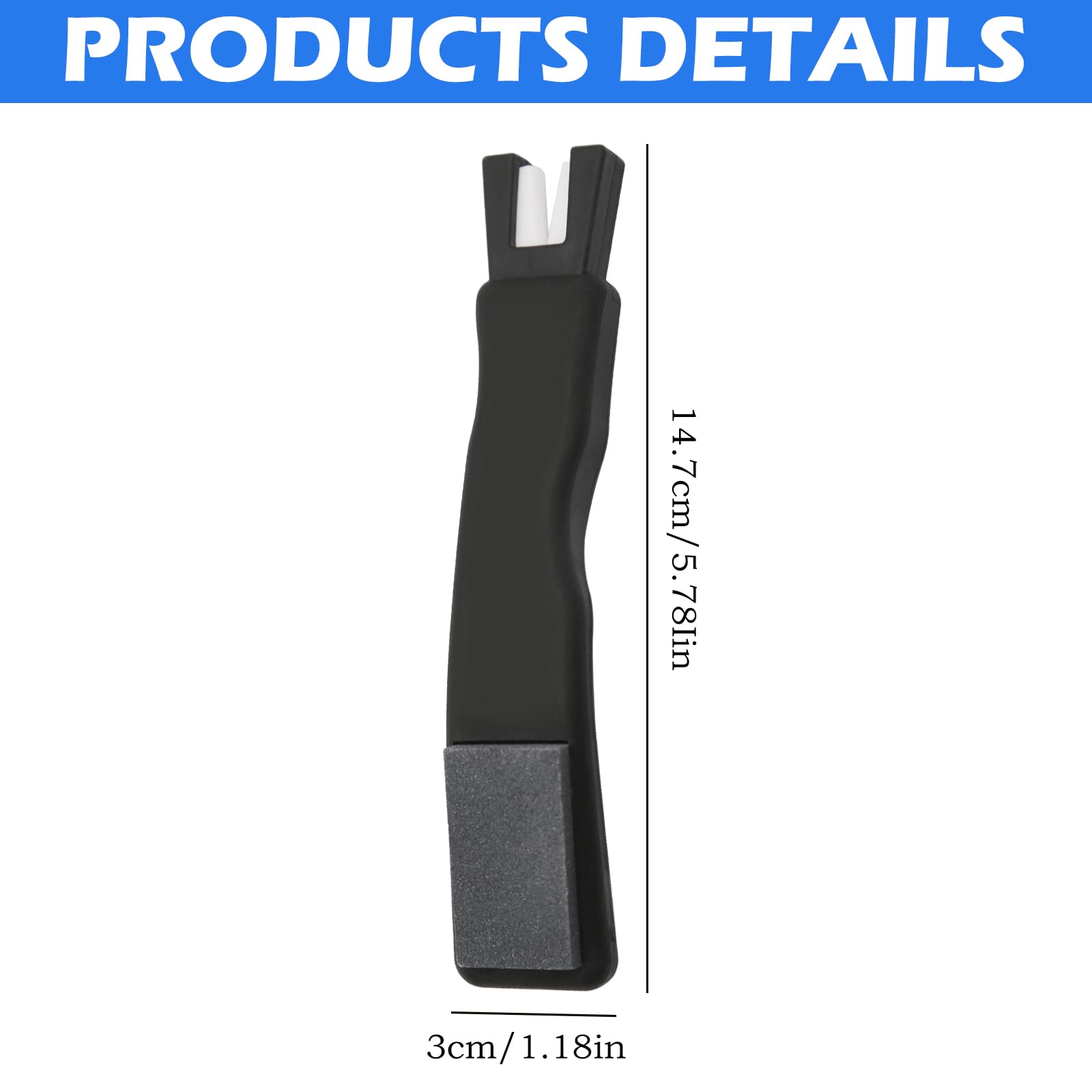 Affilatrici per pattini da ghiaccio in ceramica, utensile professionale per pattini da hockey, lama a V a doppia estremità e pietra per affilatura per la manutenzione in movimento, affilatrice univer
