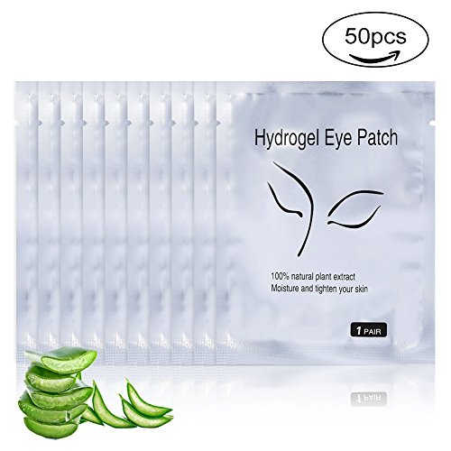 Yosoo 100 Pairs Eyelash Pad Gel Patch Lint Free Lash Extension Eye Mask Beauty Tool #TOP3