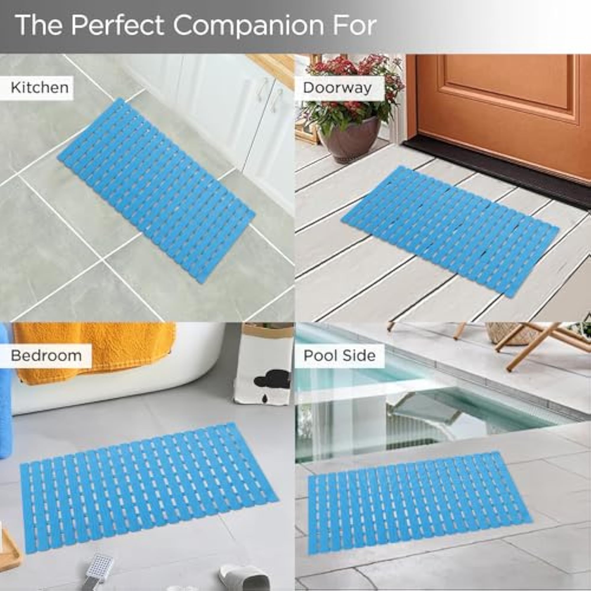 Quick Drying PVC Floor Mat for Bathroom
