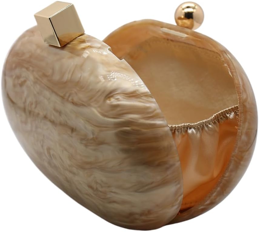 Women Acrylic Clutch Purse Marble Evening Bag Glitter Acrylic Shoulder Handbag Wedding Party Prom Trendy Purse