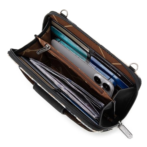 Wrangler Small Crossbody Wallet for Women RFID Blocking Phone Purse Shoulder Bag Handbags with Credit Card Slots4