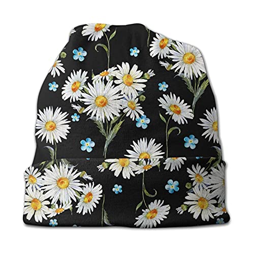 Daisy Beanie Hat Adult Skull Cap Warm Slouchy Knit Hat Headwear Gift For Men Women #TOP4