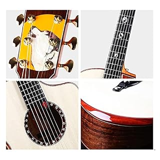 YYYSHOPP Guitare Acoustique en Bois Massif de 41 Pouces Guitare (Size : 41 inches) - Les Beatles, Paul McCartney, John Lennon, RIngo Starr, George Harrison YYYSHOPP Guitare Acoustique en Bois Massif de 41 Pouces Guitare (Size : 41 inches) – Image 4