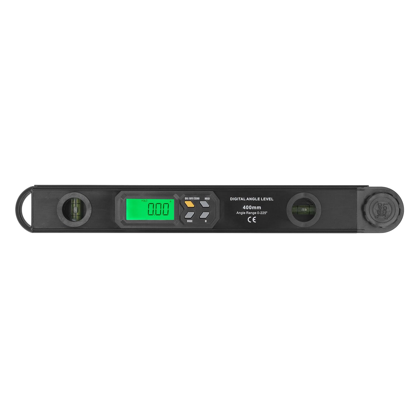 Buscador de ángulos digital de aluminio de 400 mm con pantalla LCD para carpinteros, artesanos y profesionales de la construcción: herramienta esencial para una medición precisa