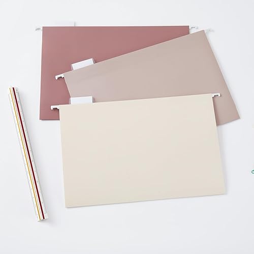 Miniatura 6 de Y YOMA Paquete de 6 carpetas colgantes de capacidad extra, tamaño legal, carpeta decorativa reforzada, carpeta expandible de colores bonitos para