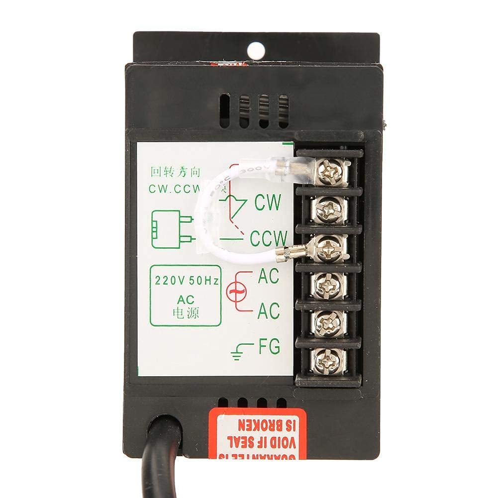 Motorreductor de CA, motor asíncrono de 220 V Monofásico M540-402 Engranaje 90~1650 rpm Motor Motor de velocidad ajustable 40 W 4 polos con gobernador(20K)